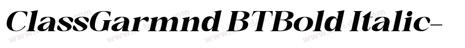 ClassGarmnd BT Bold Italic字体转换